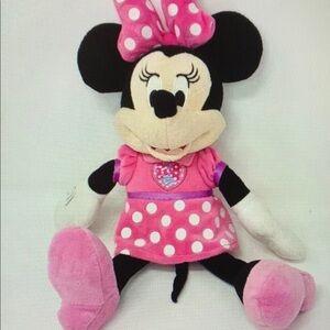 Pink and Black Stuffed Animal Toy